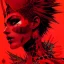 Placeholder: beautiful punk girl, hyper detailed, hyperdetailed, intricately detailed, illustration by <kilian eng> <Yoji Shinkawa>, darkred tones,