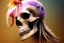 Placeholder: goddess close-up portrait skull with mohawk, ram skull, skeleton, thorax, x-ray, backbone, jellyfish phoenix head, nautilus, orchid, skull, betta fish, bioluminiscent creatures, intricate artwork by Tooth Wu and wlop and beeple. octane render, trending on artstation, greg rutkowski very coherent symmetrical artwork. cinematic, hyper realism, high detail, octane render, 8k