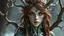 Placeholder: construct human druid with brown hair hazel eyes fair skin