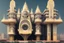 Placeholder: Grand scale Indian city modern futuristic, inspired by hindu Architecture