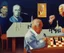 Placeholder: Complex Surgical Instruments,Putin, President Xi Of China And Joe Biden Play Chess with a Newborn Boy,Minimalism,Painting By Adrian Ghenie,Michelangelo,Rene Magritte,Lucian Freud,Salvador Dali,Pablo Picasso