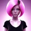 Placeholder: Girl with pink scene hair