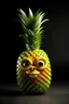 Placeholder: An attractive pineapple posing, supermodel, fruit