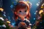 Placeholder: Cute chibi girl, flowers in sunshine, heart and love, ethereal, cinematic postprocessing, bokeh, dof Weight:1 detailed matte painting, deep color, fantastical, intricate detail, splash screen, complementary colors, fantasy concept art, 8k resolution trending on Artstation Unreal Engine 5 Weight:0.9