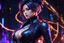 Placeholder: Hot madam web in 8k solo leveling shadow artstyle, spider costum, dynamic pose, oshare kei, hurufiyya, rtx , neon lights, intricate details, highly detailed, high details, detailed portrait, masterpiece,ultra detailed, ultra quality