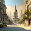 Placeholder: beautiful Metropolis,Beaux Arts architecture,Vignola classicism+palladio+ colourful town+liveable street+detailed facades+tiles rooftops+green city,uphill road,trees on walkway,elegant avenue, biopunk+alphonse mucha, greg rutkowski,matte painting, cryengine, hyper detailed, felix kelly, fantasy art, seb mckinnon"