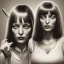 Placeholder: portrait, mia wallace, Pulp Fiction movie.