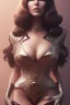 Placeholder: Jaclyn Smith as evil queen in black leather, busty, cleavage, dominatrix, curvy, angry, stern look. character design by cory loftis, fenghua zhong, ryohei hase, ismail inceoglu and ruan jia. unreal engine 5, artistic lighting, highly detailed, photorealistic, fantasy