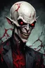 Placeholder: highly detailed full color concept illustration of a tortured and blood starved Nosferatu vampire character , maximalist, sharp focus, highest resolution, in the styles of Alex Pardee, Denis Forkas , and Masahiro Ito, boldly inked, 8k, coarse, gritty textures