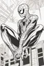 Placeholder: out line art of SPIDER MAN super HIRO colouring pages with white background ,skech style ,full body. only use outline,mandala style,clean line art,white background,no shadow and clear and well outlined