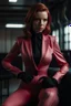 Placeholder: black widow in a pink suit