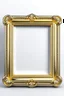 Placeholder: rectangular gold delicate art nouveau picture frame