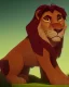 Placeholder: Lion King Chachi male lion with wide green eyes