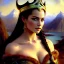 Placeholder: portrait beautiful face viking queen,braids,busty,horned helmet,snow,castle,mountains,ancient leather armor, balanciaga fashion clothe painting by gaston bussiere, greg rutkowski, yoji shinkawa, yoshitaka amano, tsutomu nihei, donato giancola, tim hildebrandt, oil on canvas, cinematic composition, extreme detail,fit full head inside picture,16k