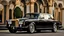 Placeholder: A sleekly designed (((Super Customized Hotrod Rolls Royce Silver Shadow))), adorned with intricate modern modifications and luxurious details that evoke a timeless elegance blended with contemporary flair