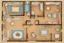 Placeholder: floor plan, top view, house, comic book, cartoon,, used, dilapidated,