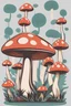 Placeholder: retro mushroom with no background.