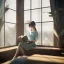 Placeholder: Study girl read a book in by the window, ultra detail, real photo realistic, unreal engine, cinematic lighting --ar 1:1 creative