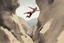 Placeholder: man jumping from the cliff by phil hale