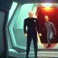 Placeholder: Captain Picard and Commander Spock, in the style of Star Trek II, on the bridge of the enterprise-D, realistic, 8k, cinematic, dramatic light, full body, cinematic, photo realistic, portrait Photography, Depth of Field, hyper-detailed, beautifully color-coded, insane details, intricate details, beautifully color graded, Cinematic, Color Grading, Editorial Photography, Photography, Photoshoot, Shot on 85mm lens, Shutter Speed 1/500, F/2,