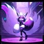 Placeholder: a fox fursona, furry, fursona, high quality, 8k, fox tail, winged, fur, anthropomorphic, winged, master quality, cyberpunk, backlighting, soft lights, black and purple color pallet, full body portrait, in frame