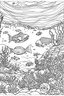 Placeholder: coloring book image of the under water world