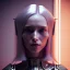 Placeholder: caucasian Woman, silver hair, samurai, cyberpunk, neon, highly detailed, art stations, concept art, smooth, unreal engine 5, god rays, ray tracing, RTX, lumen lighting, ultra detail, volumetric lighting, 3d, finely drawn, high definition, high resolution, gradient background