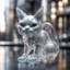 Placeholder: giger cat sculpture in transparent white murano glass,bokeh like f/0.8, tilt-shift lens 8k, high detail, smooth render, down-light, unreal engine,bokeh like f/0.8, tilt-shift lens 8k, high detail, smooth render, down-light, unreal engine