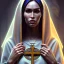 Placeholder: portrait of megan fox as a sultry nun, catholic, church, bible, christian, intricate, headshot, highly detailed, digital painting, artstation, concept art, sharp focus, cinematic lighting, illustration, art by artgerm and greg rutkowski, alphonse mucha, cgsociety