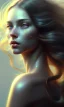 Placeholder: porno model , cute, beautiful, long hair, wavy hair, curly hair، black eyes, head and shoulders portrait, cinematic, 8k, resolution concept art portrait by Greg Rutkowski, Artgerm, WLOP, Alphonse Mucha dynamic lighting hyperdetailed intricately detailed