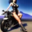 Placeholder: fullbody portrait 'beautiful face sexy Busty Female Biker riding a Superbike',looking at camera,hyperrealistic skin,Hyperrealistic crystal clear eyes,wearing skintight leather ,painting by gaston bussiere, greg rutkowski, yoji shinkawa, yoshitaka amano, tsutomu nihei, donato giancola, tim hildebrandt,Evan Lee,Akira-Raikou, oil on canvas, cinematic composition,sharp image, extreme detail,((fit full head inside picture)),32k