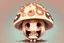 Placeholder: cute chibi girl as a mushroom