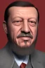 Placeholder: Recep Tayyip Erdogan has a beard like Papa Smurf and is cheerful with Marilyn Monroe.