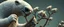 Placeholder: close up on member of jazz giant polar alien sloth gremlin sheep flock climbing trees in the style of Escher