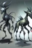 Placeholder: while changelings can look like anyone, they do have a true form. A changeling in their natural form looks rather like a doppelganger, with a lesser resemblance to a regular humanoid in comparison to a human, they appear faded and lacking detail or as if unfinished or vaguely depicted yet still striking. They appeared to have a gray and gauzy additional layer of skin all over their bodies. Their skin tone is pale, either white or light gray, and their hair is thin and fair, most commonly a light