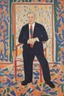 Placeholder: Portrait of a bigger white male social democratic politician by Matisse
