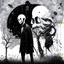 Placeholder: nihilism, Slenderman mourning. gnostic emptiness, by Martyn Turner and Wassily Kandinsky, surreal, horror, double exposure, complex composition