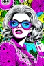 Placeholder: pink pop art, comic style art, glittery, feminine, chanel fashion, rainforest, popular on behance, flawless, perfect composition, highest resolution