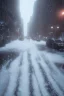 Placeholder: SNOW FALLING ON 1950 NEWYORK STREET