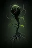 Placeholder: nervous ganglion made of dark plant matter