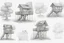 Placeholder: blueprint, tree house, four cabins, technical, illustration