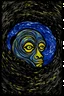 Placeholder: sassy the sasquathes head on the moon on starry night by van goh