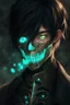 Placeholder: fantasy art, male, young elf, noble, mask, pale skin color