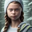 Placeholder:  Greta Thunberg of mutant, perfect composition, hyperrealistic, super detailed, 8k, high quality, intricate details, highly detailed