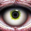 Placeholder: close-up portrait screaming face inside the pupil of eye, ultra-realistic, intricate, 8k resolution, high-quality, fine-detail, digital art, detailed matte, volumetric lighting, dynamic lighting, photorealistic, 3d octane render, illustration,