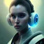 Placeholder: Short Beard Dj Headphones Christian Boshell cinematic photorealistic futuristic Star Wars princess leia style, intricate detail, sci-fi, volumetric lighting, 256K