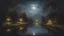 Placeholder: Style John Constable, night, darkness, relaxation, luxury, dream world, calm beauty, symmetry, fantasy world, magic, beautiful composition, exquisite detail, 135mm lens