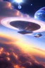 Placeholder: intergalactic very beautiful ufo rainbow futurist,mother ship pleiadien,crystal and light