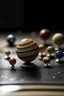 Placeholder: A miniature version of the solar system