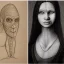 Placeholder: Female Goblin drawings by DaVinci very detailed and realistic, full body portrait